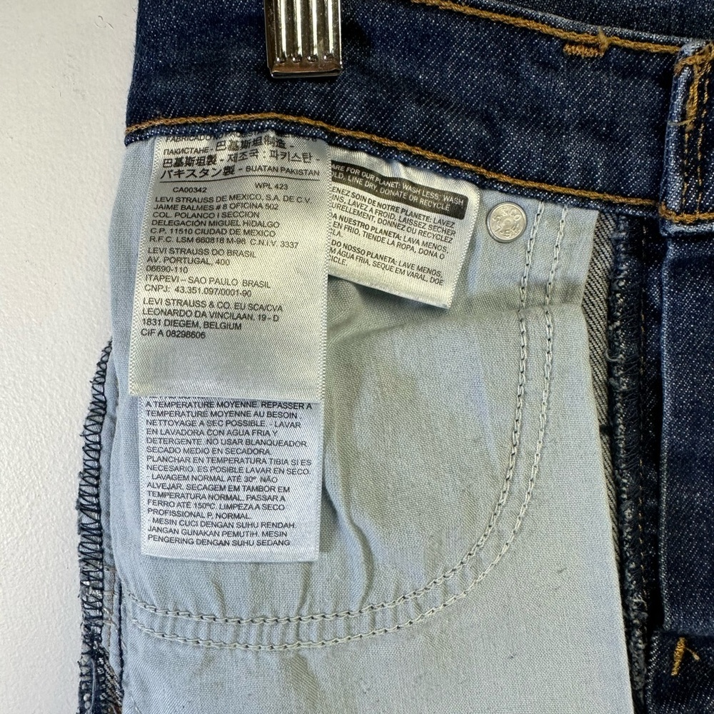 LEVI'S Wedgie Skinny Women's Jeans Dark Blue Wash Size 25 - Picture 7 of 12